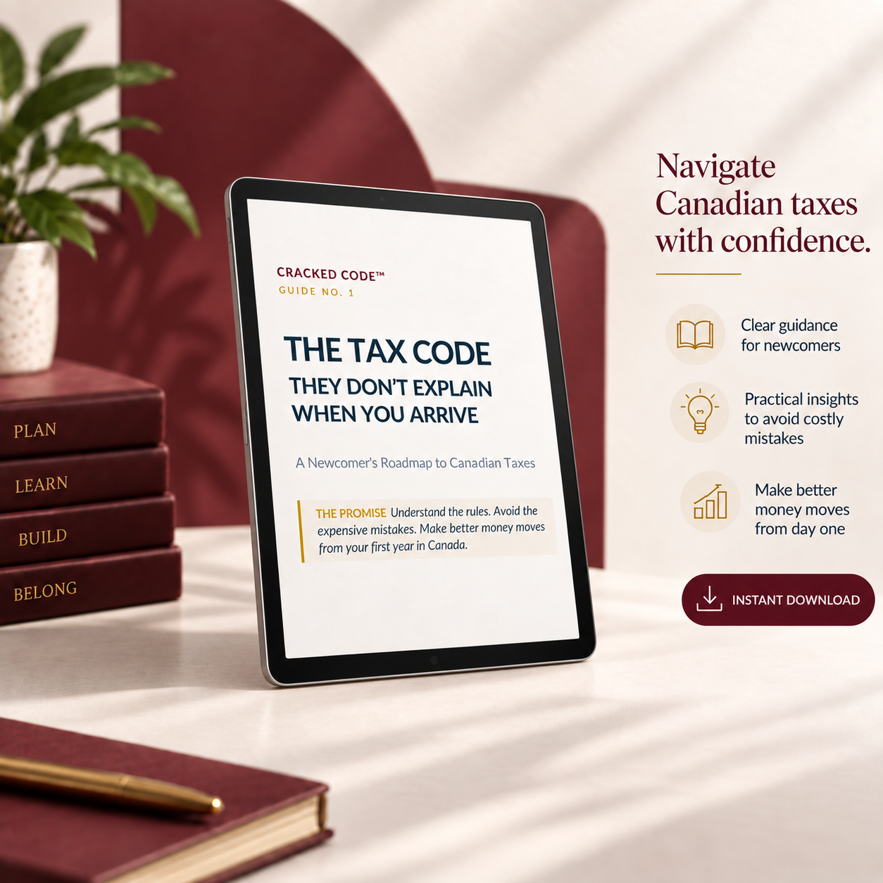 Cracked Code: A Newcomer's Guide to Canadian Taxes cover